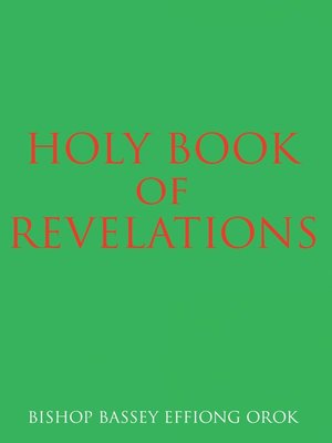 cover image of Holy Book Of Revelations